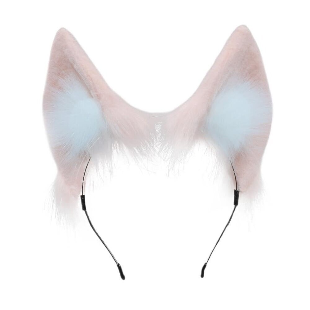 Women Cat Ears Hairband Simulation Animal Ears Cosplay Party Accessory Z Pink
